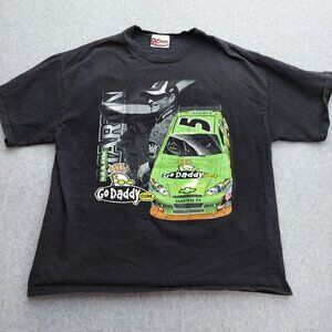 Vintage Chase Mark Martin Shirt Men's XL Go Daddy Racing Nascar Double Sided VTG